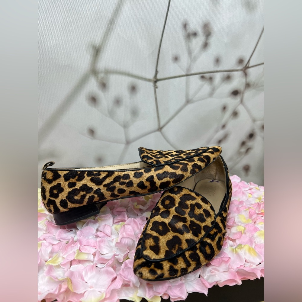 Franco Sarto Leopard Print Pointed Toe flats Loafers - Picture 12 of 12